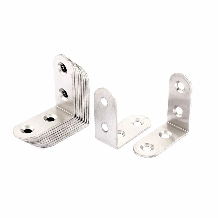 Custom Stamp L Shaped Angle Corner Bracket Aluminum Stainless Steel Galvanized L-shaped Type Wall Shelf Bracket