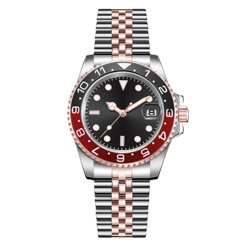 Low MOQ Custom Logo Watches Sapphire Glass Japan Automatic Movement NH35 Mens Mechanical Diver Watch