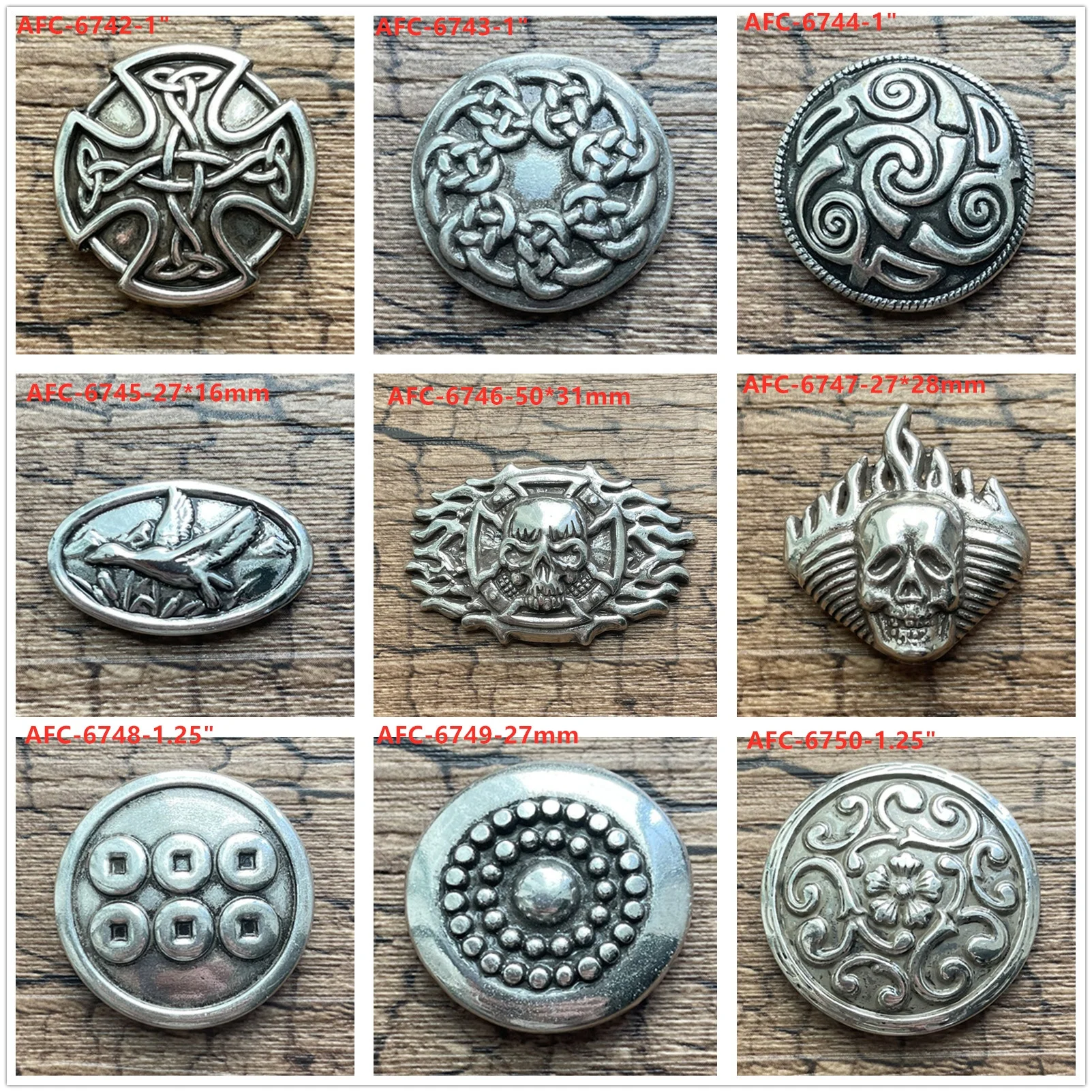 Professional Manufacture Western Conchos Custom Belt Buckle