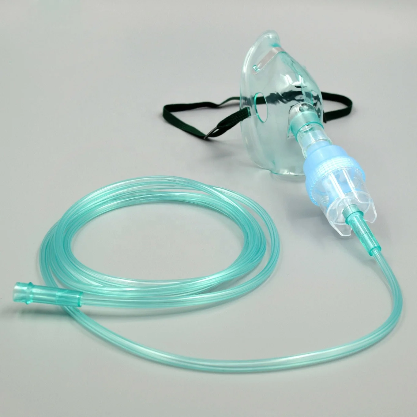 Disposable PVC adult green nebulizer mask medical nebulizer kits
