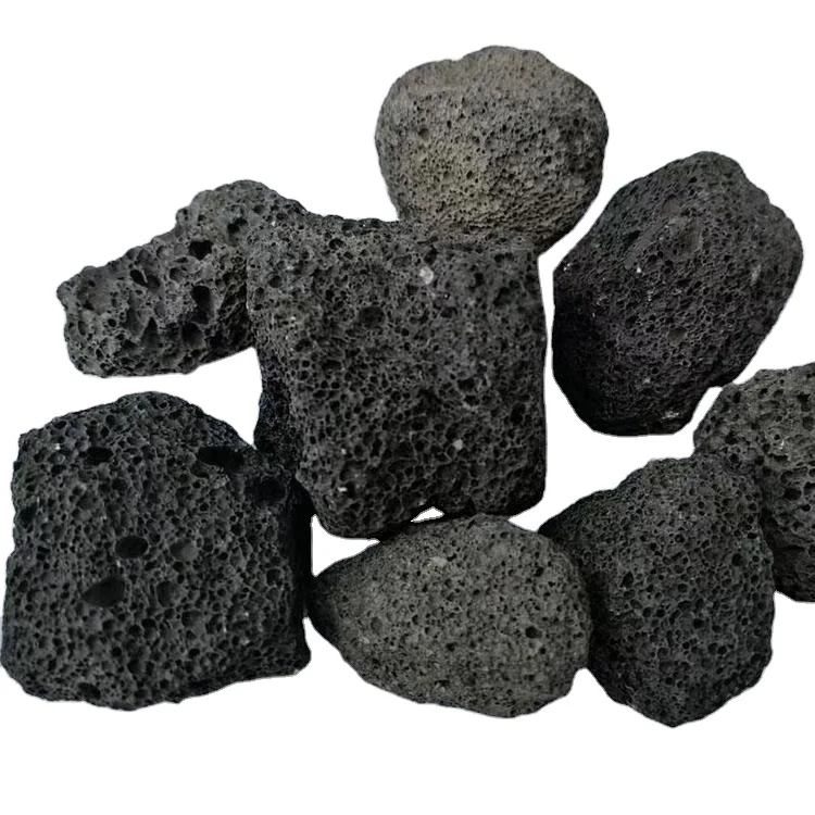 Good quality and low price of red lava stone volcanic rock for garden road paving