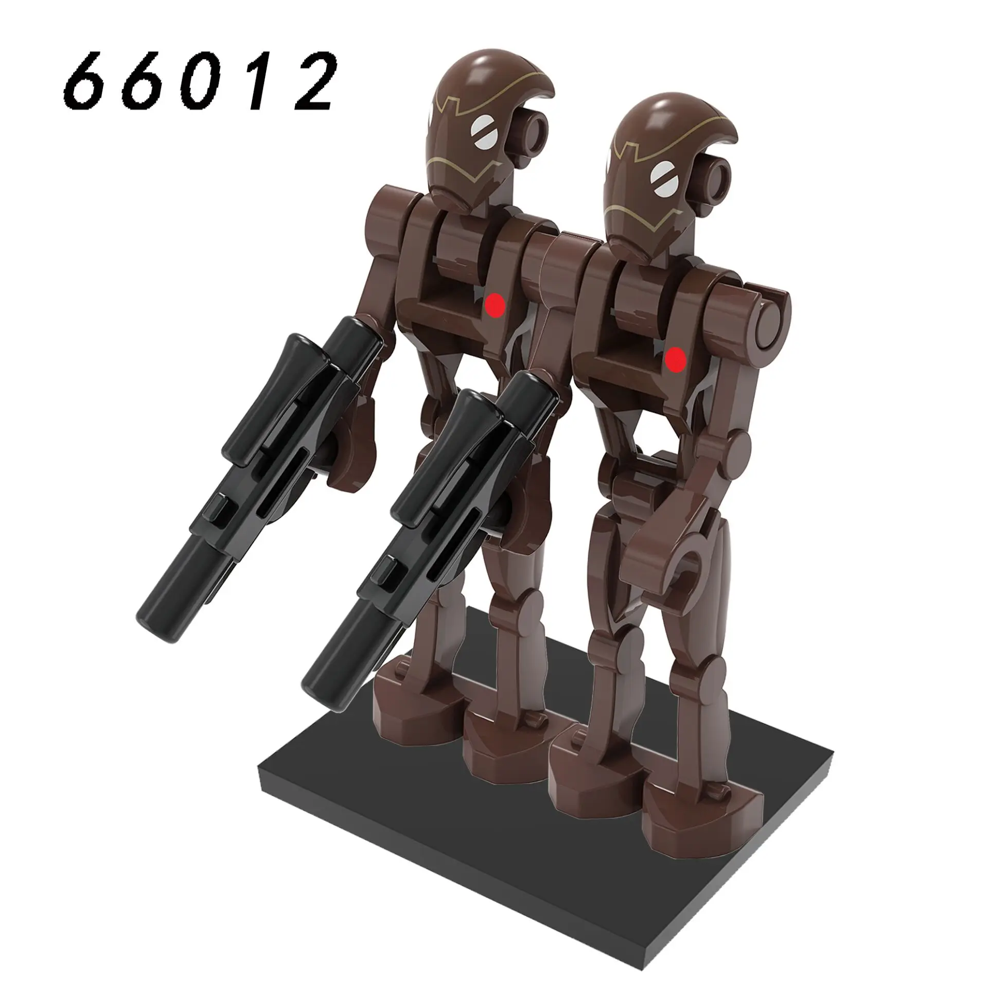 MG0207 MG0206 Brown Battle Robot Roger Assault Robot Captain Clone Soldier Space Wars Building Blocks Figures Toys for Kids Gift
