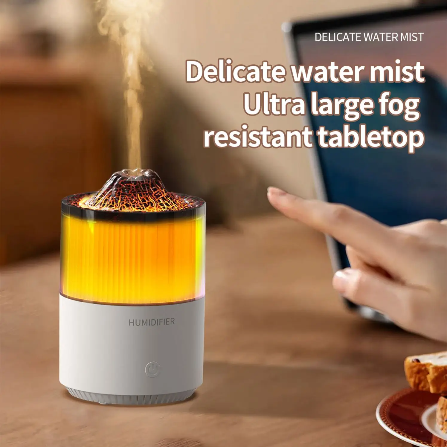 Best Selling Products 2024 multifunction  Flame Diffuser Essential Oil volcanic aroma diffuser