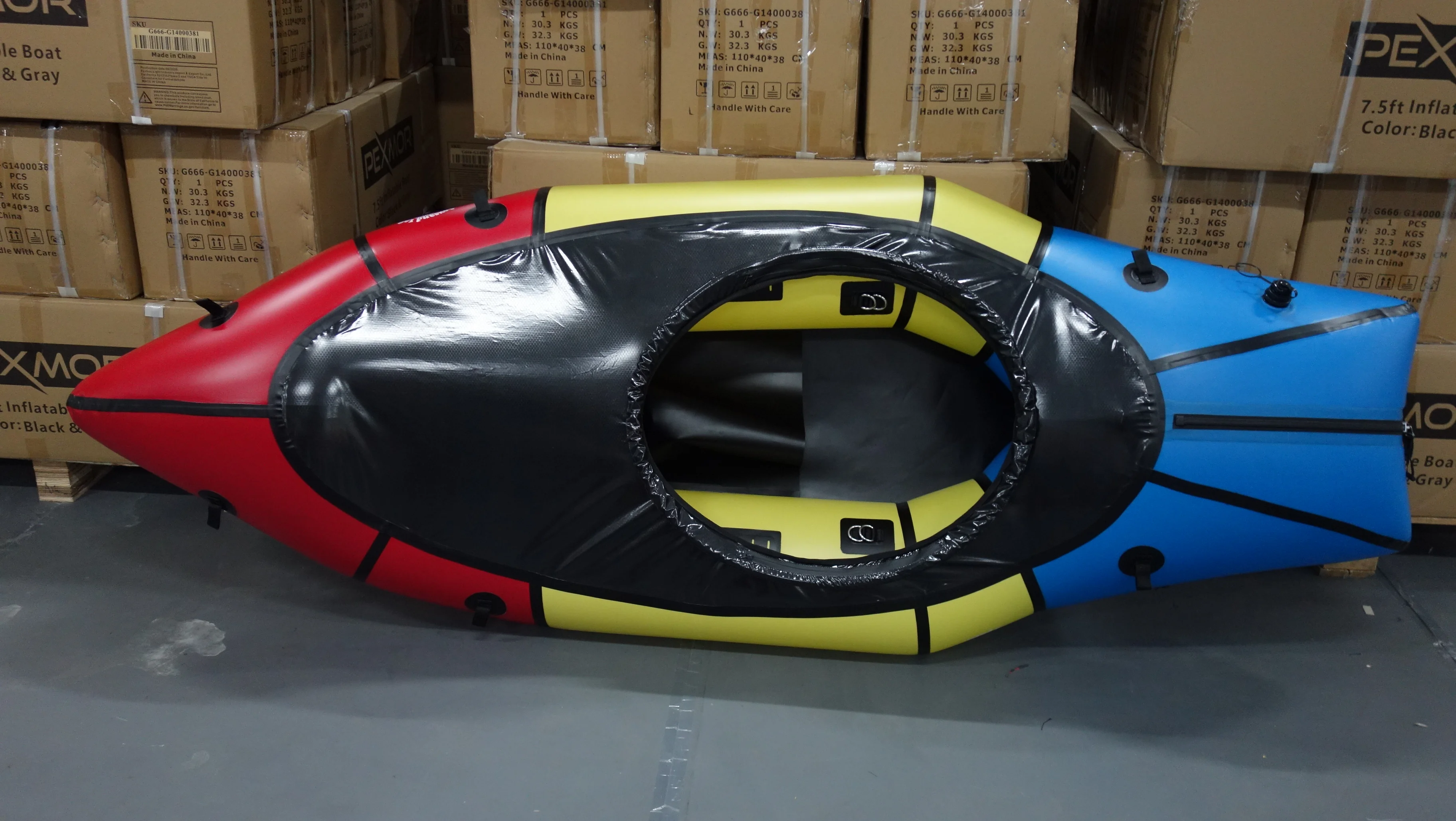 Europe Style Factory Price multi color  Pack Raft Paddle Packraft for Sale