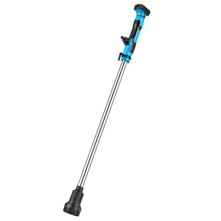 HERZO 12V Cordless Water Suction Pump Portable Stick Transfer Pump for Drainage & Water Pumping Temperature Control Dewatering