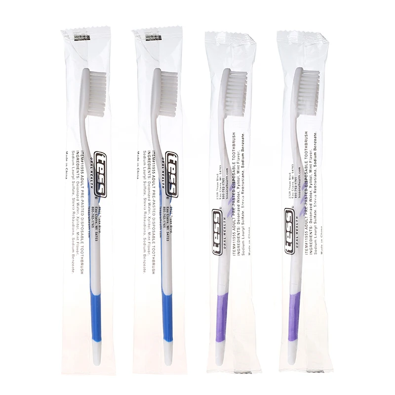 Дешевая одноразовая зубная щетка стоматологической медицины отеля с зубной пастой