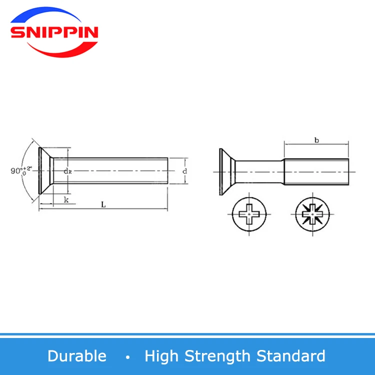 Nylon Countersunk Phillips Screw Factory Flat Head Nail Transparent Flat Head Plastic Insulated Screw Bolt M2 M3 M4-M8