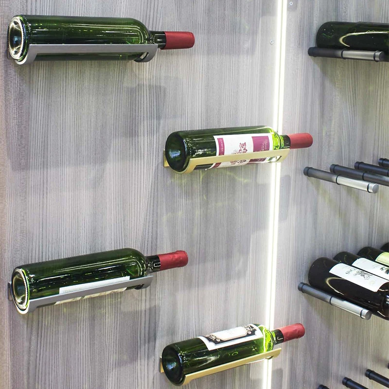 Kingliye Wine Rack Wine Display Rack Metal Wine Rack Wall Mounted