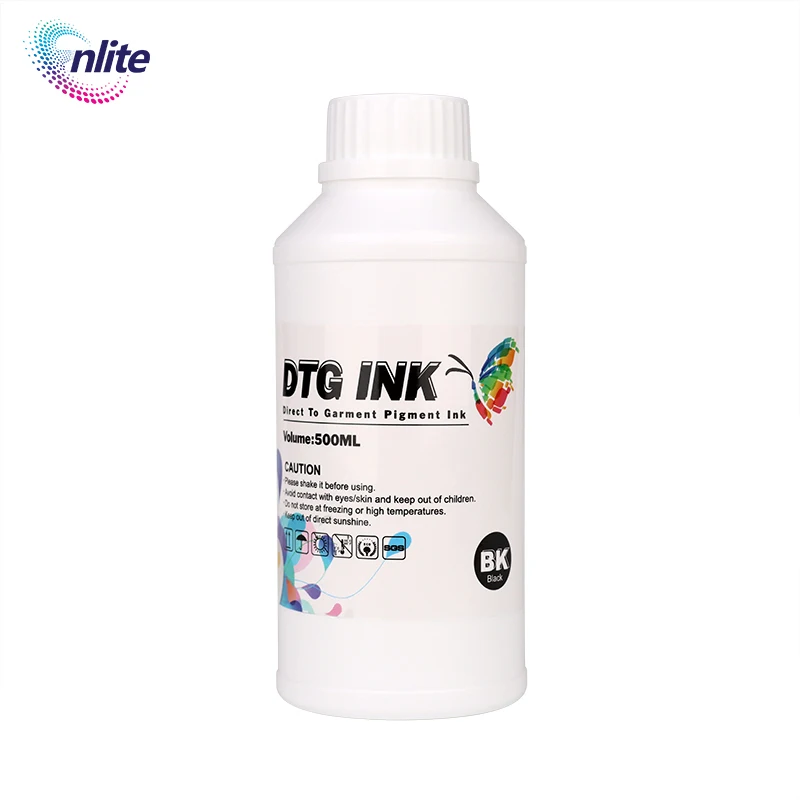 500ml dtg ink for epson printer f2100 l805 ink use in tshirt customized logo printing