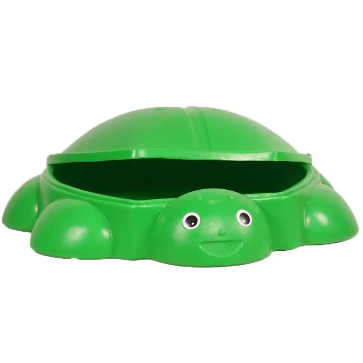 Детский сад площадка красочные пластиковые детские с крышкой коммерческих песочнице