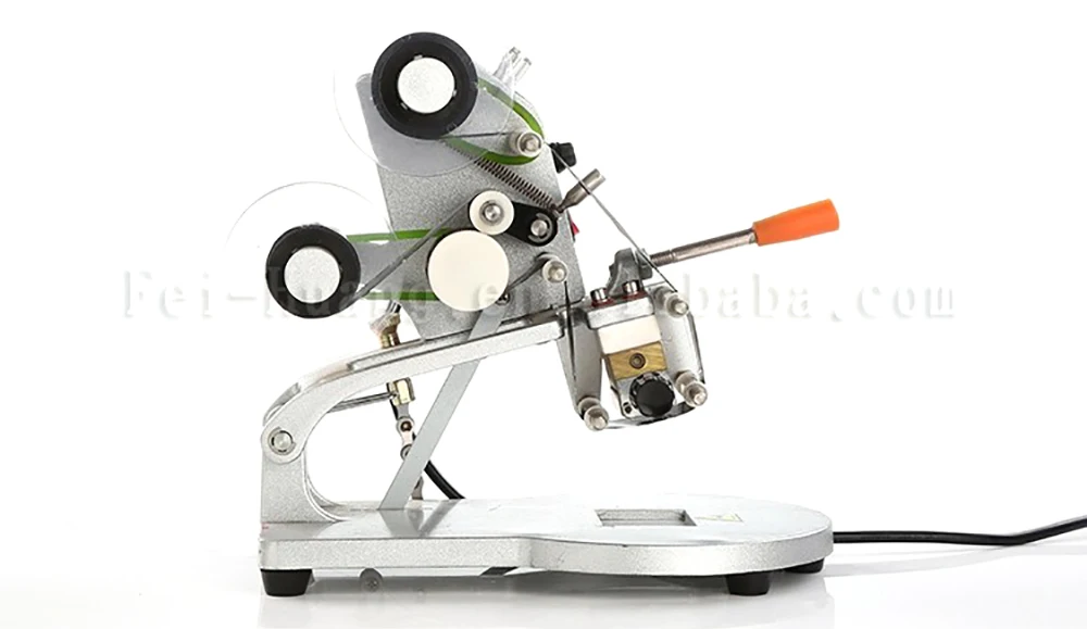 
Hand press hot foil batch printing machine, manual ribbon date coding machine 