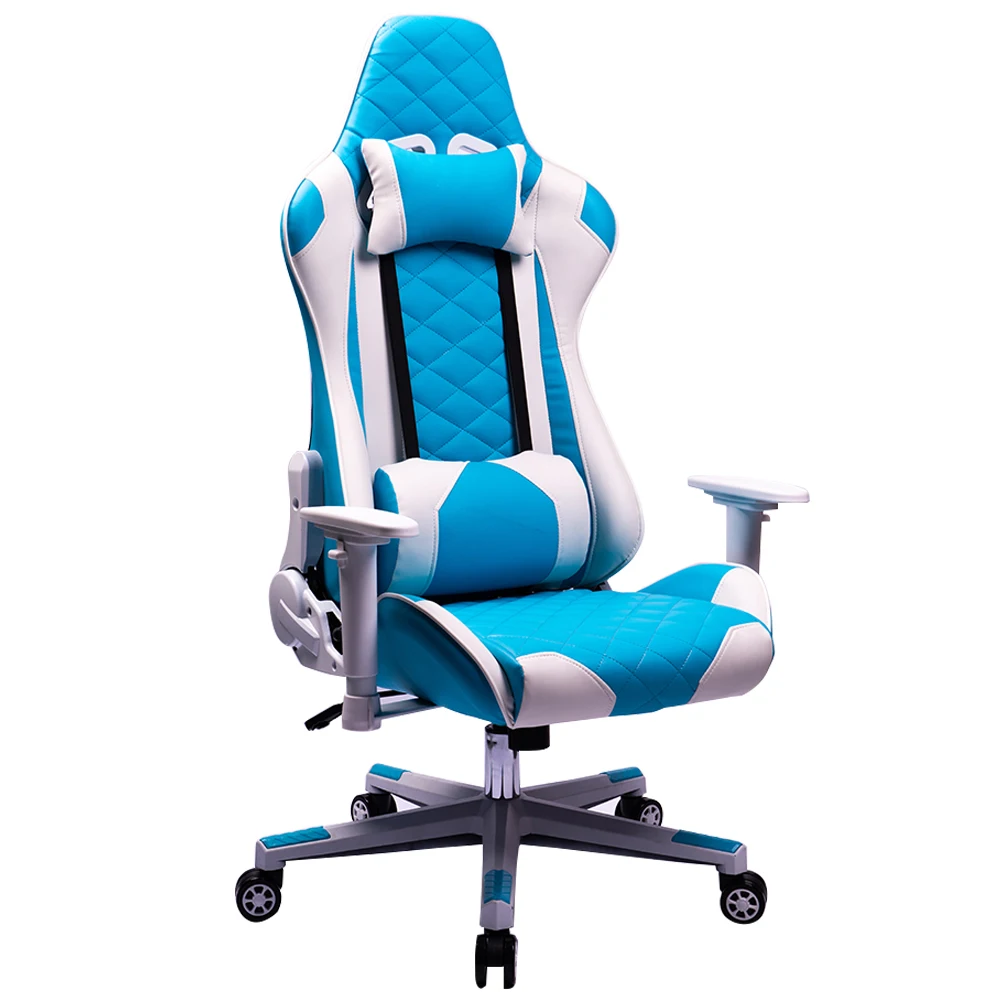 Modern Cheapest Blue And White Butterfly Mechanism Nylon Base Gaming Chair Devo For PS5