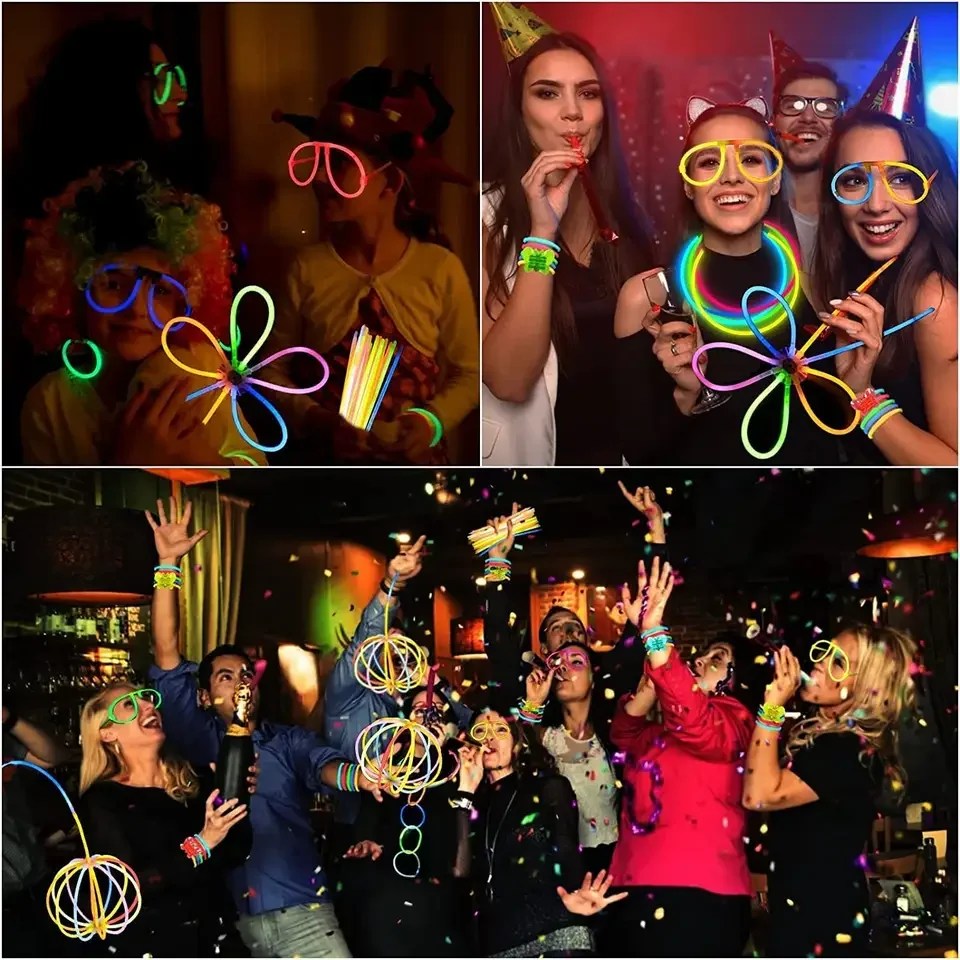 199 Glow Sticks Party Pack Camping Glow Activities Neon Light Sticks Decoration For Party Favors Kids Adults
