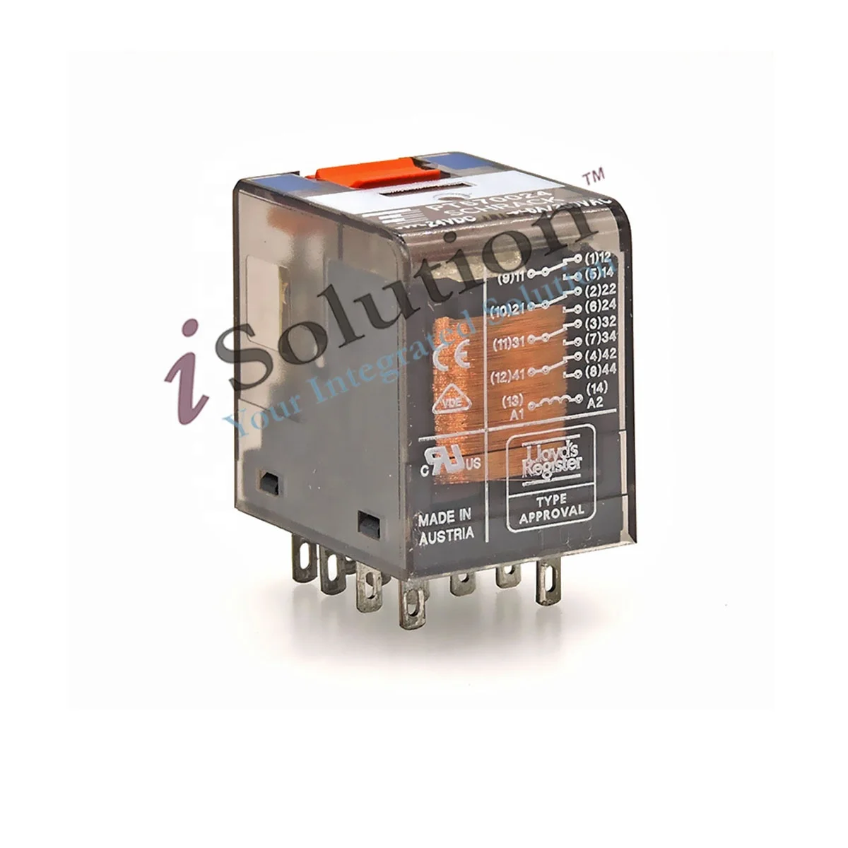 Original Power Relay PT570024 General Purpose Relay 4PDT (4 Form C) 24VDC  6A