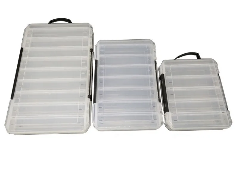 durable 3 tray hard plastic fishing tackle boxes/Accessories Storage Lure Fishing Box High Strength Resin Rock Ocean Beach Boat