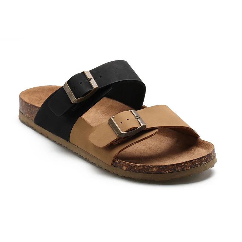 Henghao Custom Bottom Cork Outdoor Indoor Eva Soft Slides Shoes Slippersmen Slides Comfortable Cork Slippers And Sandals