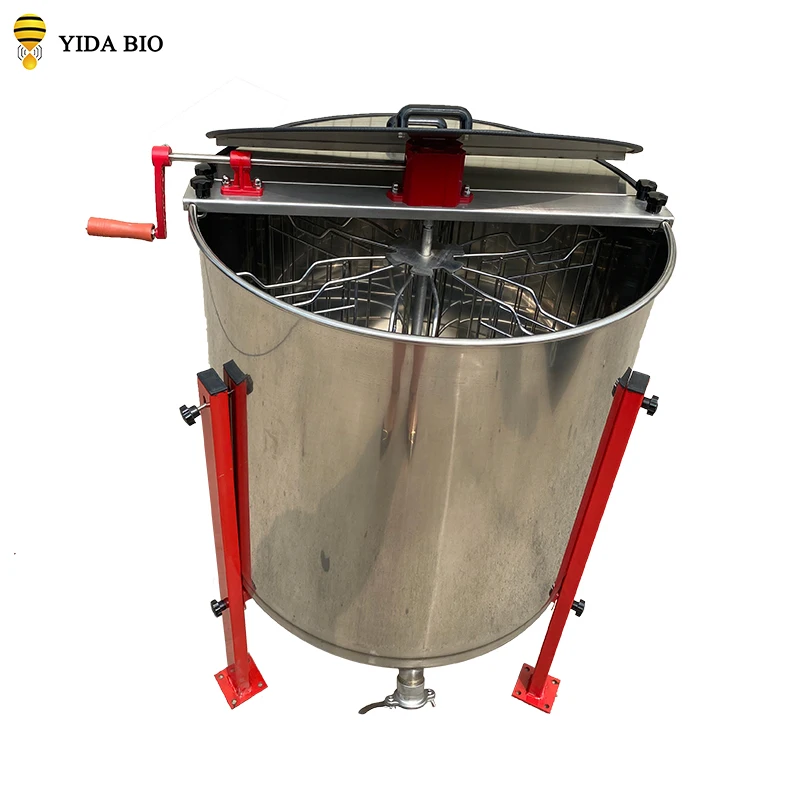 6 frames manual honey processing machine honey centrifuge