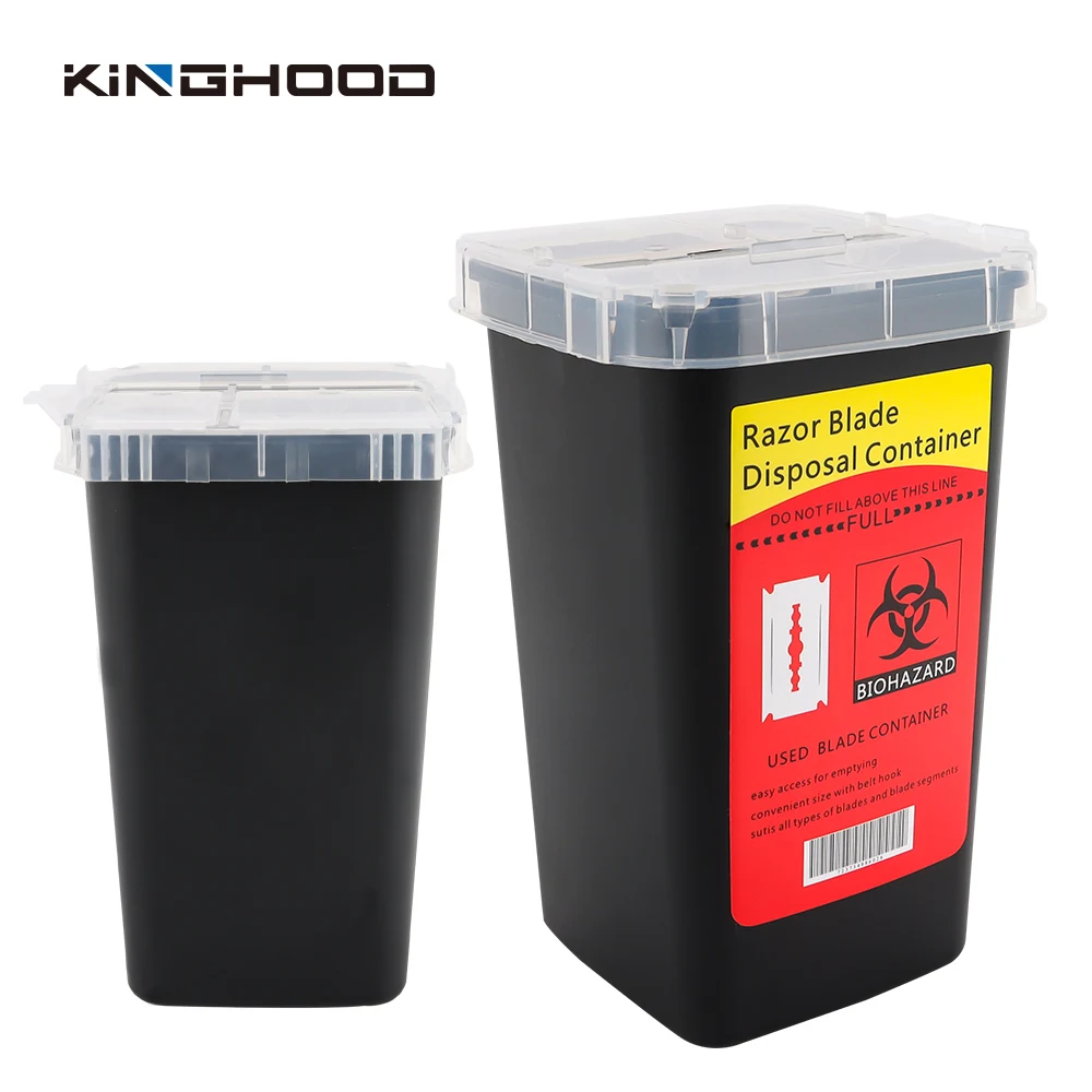 Контейнер-диспенсер для лезвий, контейнер для утилизации лезвий, контейнер для резака, коробка для хранения лезвий для парикмахерской, салона, дома, США