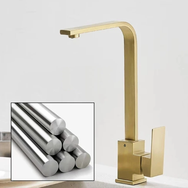 Single Handle Black Painted Stainless Steel Kitchen and Bathroom Sink Faucet Pull-Out Water Tap with Valve