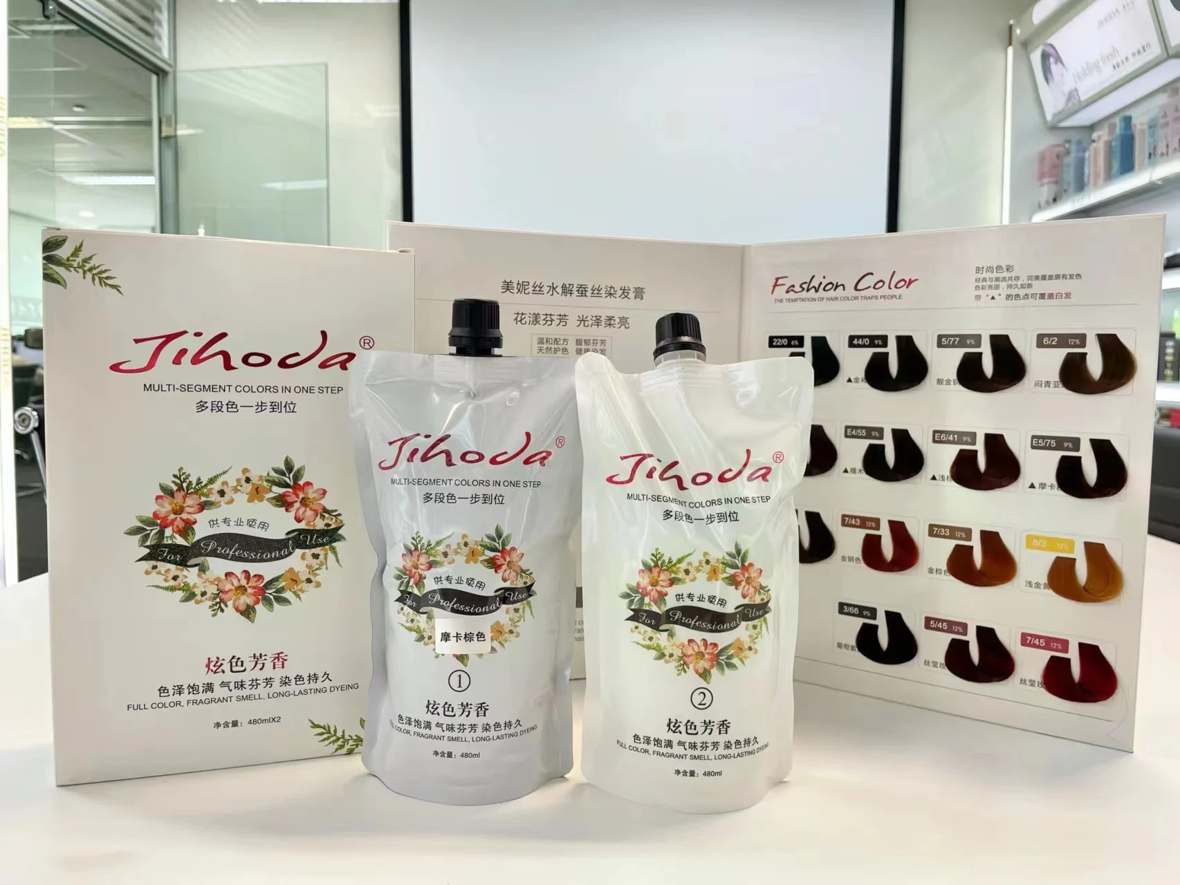 JIHODA  brand for salon use hair color  natural hair dye