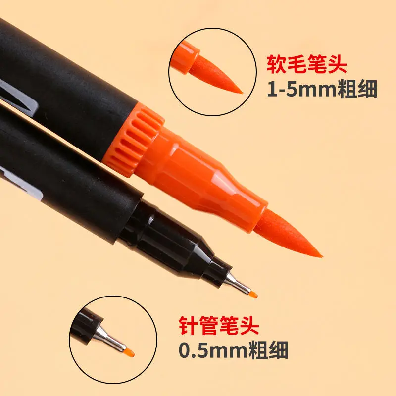 Giorgione Dual Tips Marker Brush Watercolor Fineliner Pens Set Of 100 Colors