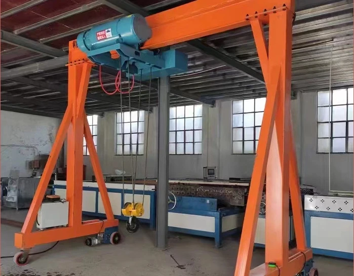Construction Mobile Portable 3 Tons 5 Tons Gantry Crane Workshop Outdoor Small Electric Hoist Height Adjustable Gantry Crane