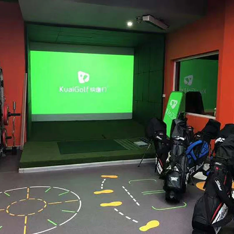 Golf simulator professional noise reduction screen impact screen