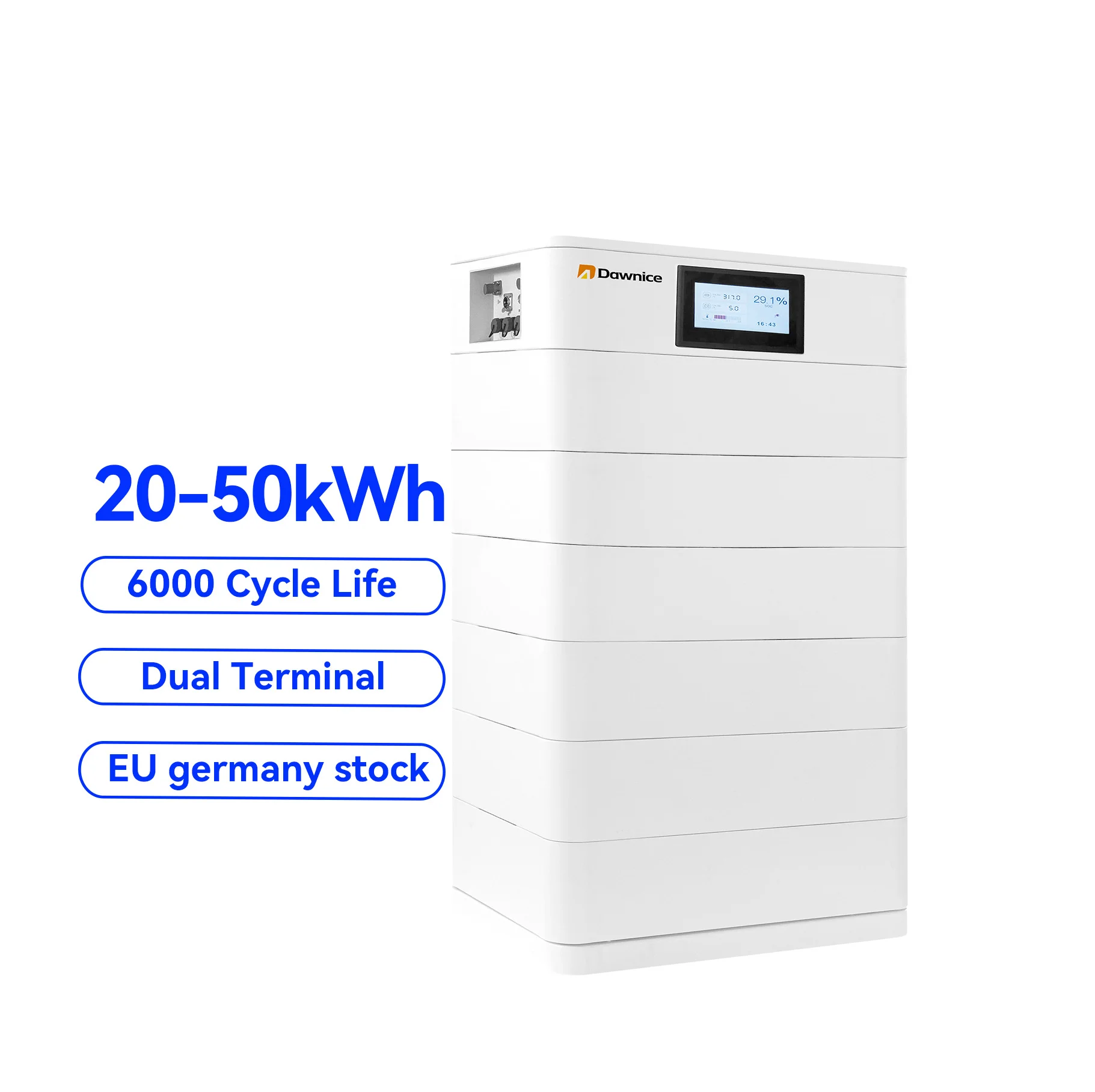 15kwh 30kwh 40kwh 50kwh Stack Energy Storage Lithium Battery All In One Integration For Household