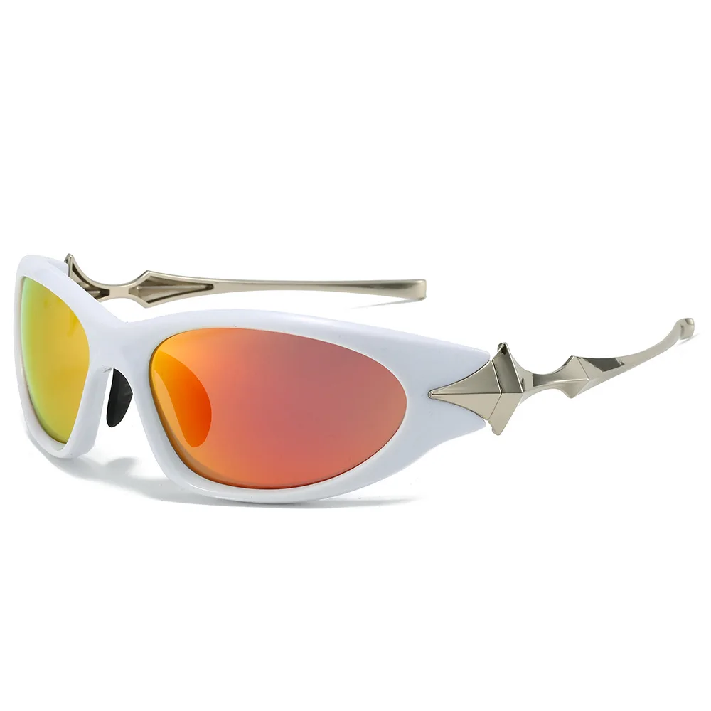 Star Sunglasses Y2K Futuristic Spice Four Point Star Sunglasses Four point star