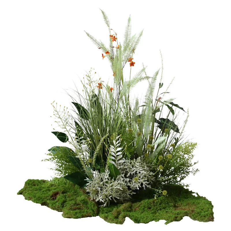 Garden decoration landscaping plant moss grass green landscape plant arrangement decorative