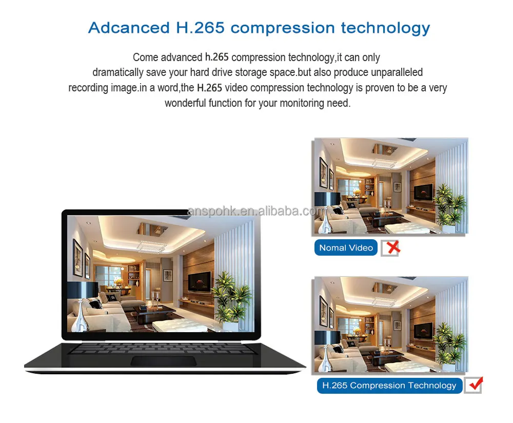 Anspo Security 5MP 4K 16 CH POE  H.265 NVR  Network Video Recorder XMeye P2P CCTV camera POE NVR plug and play