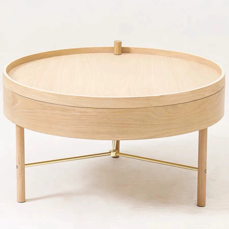 high end round coffee table double modern luxury stainless steel brass rotating black and gold coffee table solid wood table