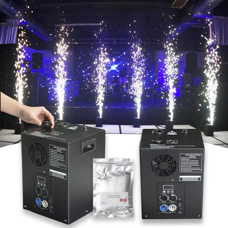 stage Cold Fireworks Wireless DMX Control 600W Spark Fountain Machine for Wedding event light Stage concert