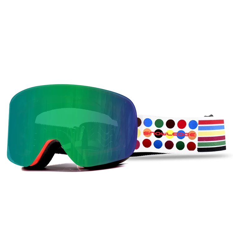 HUBO 108A best price frameless ski goggles anti fog Uv 400 protection OEM custom logo snow snowboard goggles