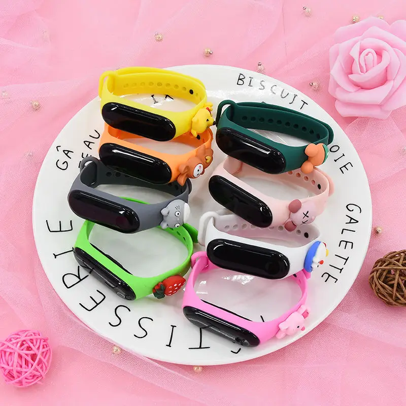 Мультяшные светодиодные спортивные часы, наручные светодиодные детские часы для детей, Детский подарок для малышей