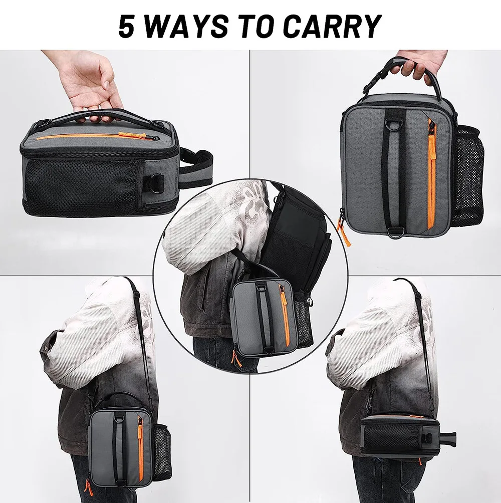 Portable Lunch Bags 600D Oxford Waterproof Crossbody Bag For Student Office Aluminum Foil Insulation Ice Pack Bento Cooler Bags