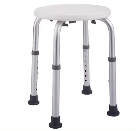Aluminum Alloy Height Adjustable Bath Shower Chair for Elderly Senior Handicap Disabled Safety Equipment for Bathroom