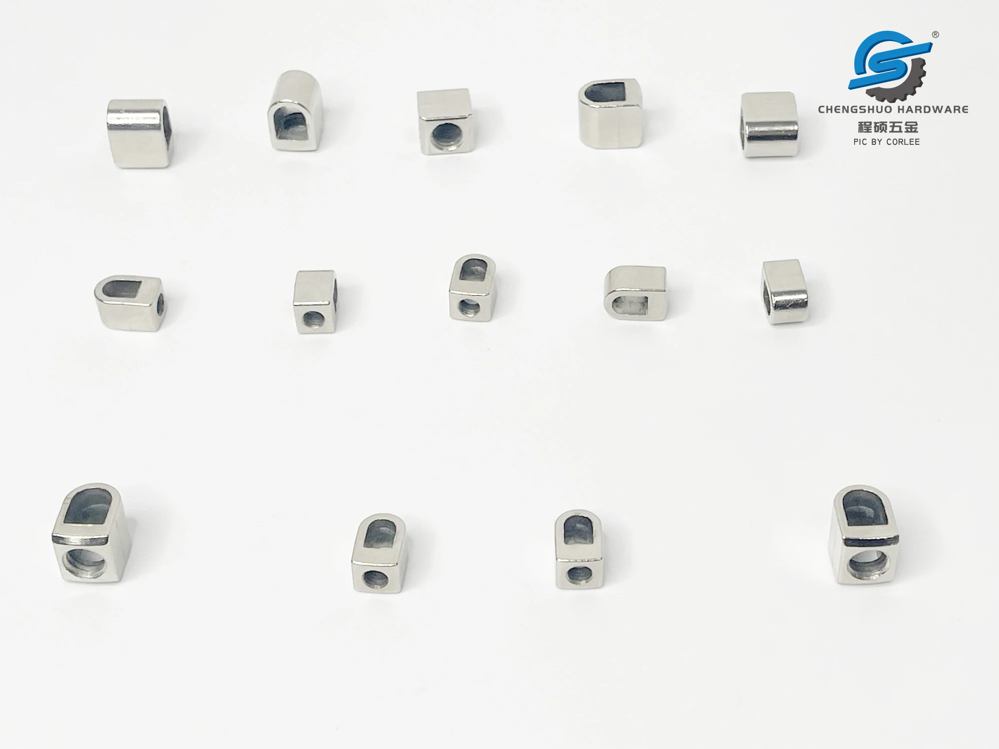 Custom M8 Squeeze Core Zinc Alloy Wire Clamp Parts CNC Machining Part Metal Machined Factory Chengshuo Hardware