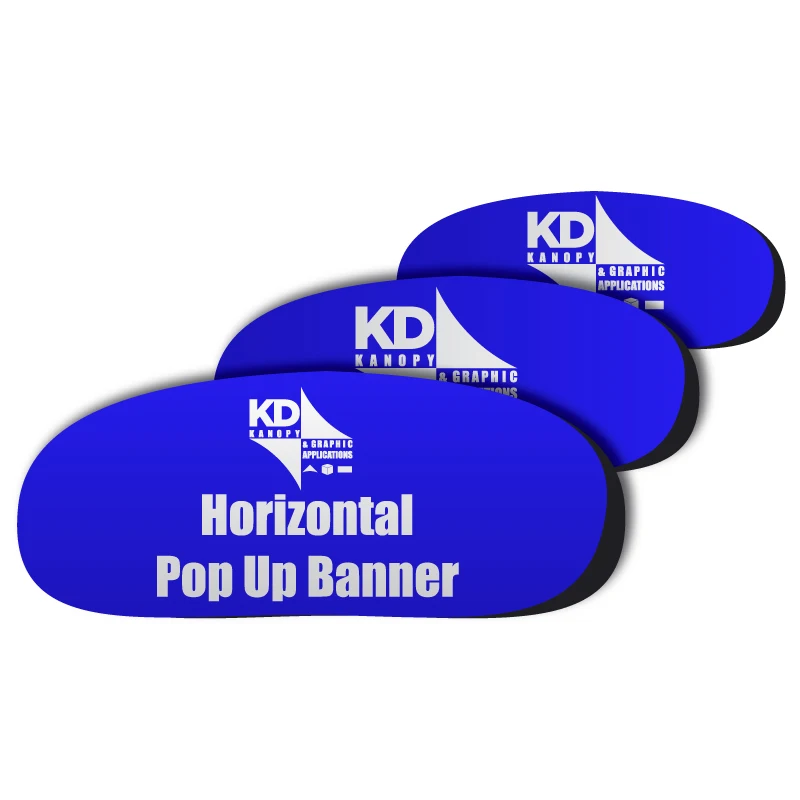 Cheap Custom Outdoor Advertising Oval Pop Up Banner For Trade Show