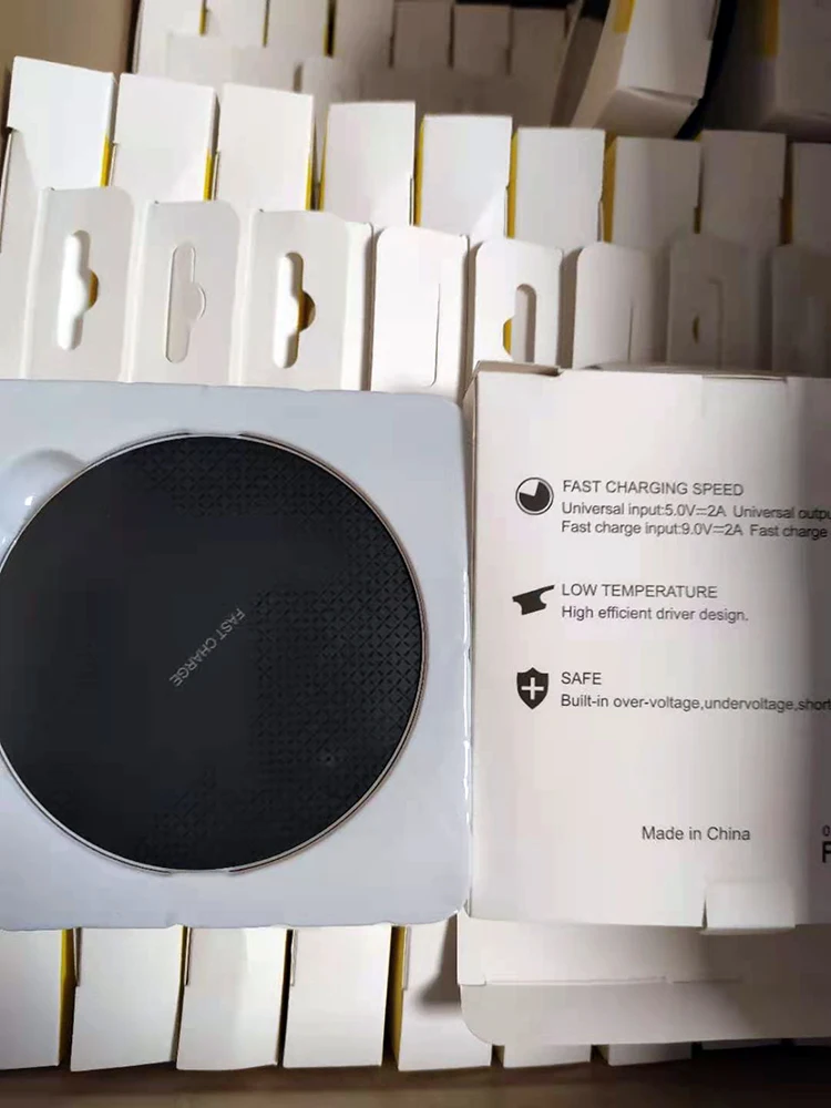 Универсальное беспроводное зарядное устройство K8 10 Вт подставка для быстрой беспроводной зарядки со светодиодной