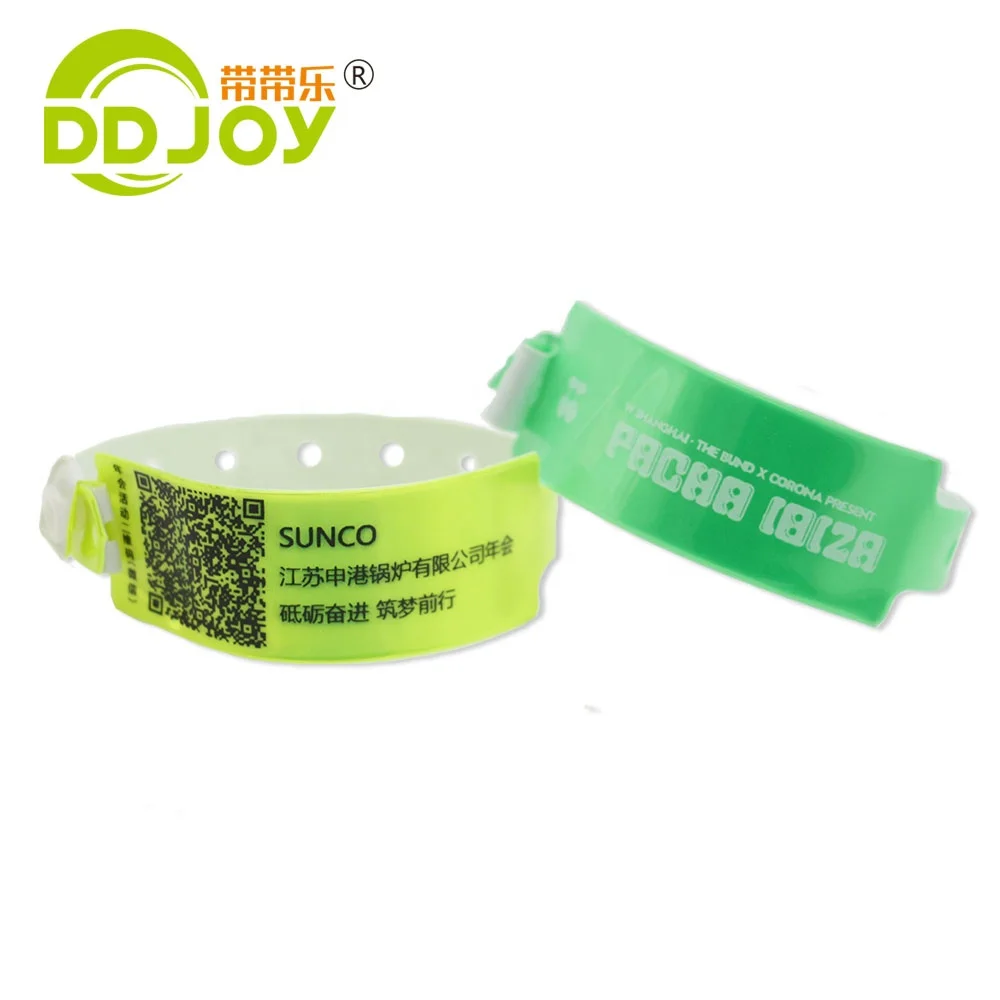 2020 Hot Sell Events & Festival & Club Products Custom Identification Cheap PVC / Vinyl Wristband / Bracelet / Wrist Band