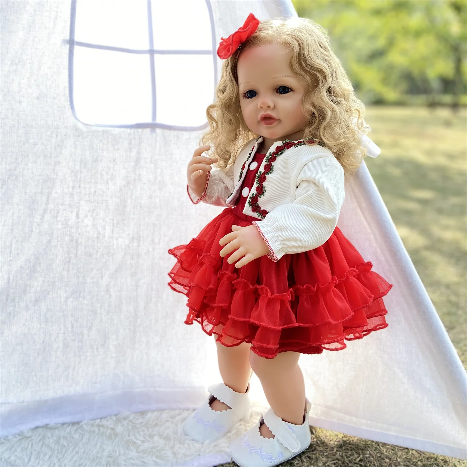 New Arrival CPC Certificated 22 Inch Vinyl Baby Dolls Girl Toy Hand Painted Reborn Princess Dolls for Girls