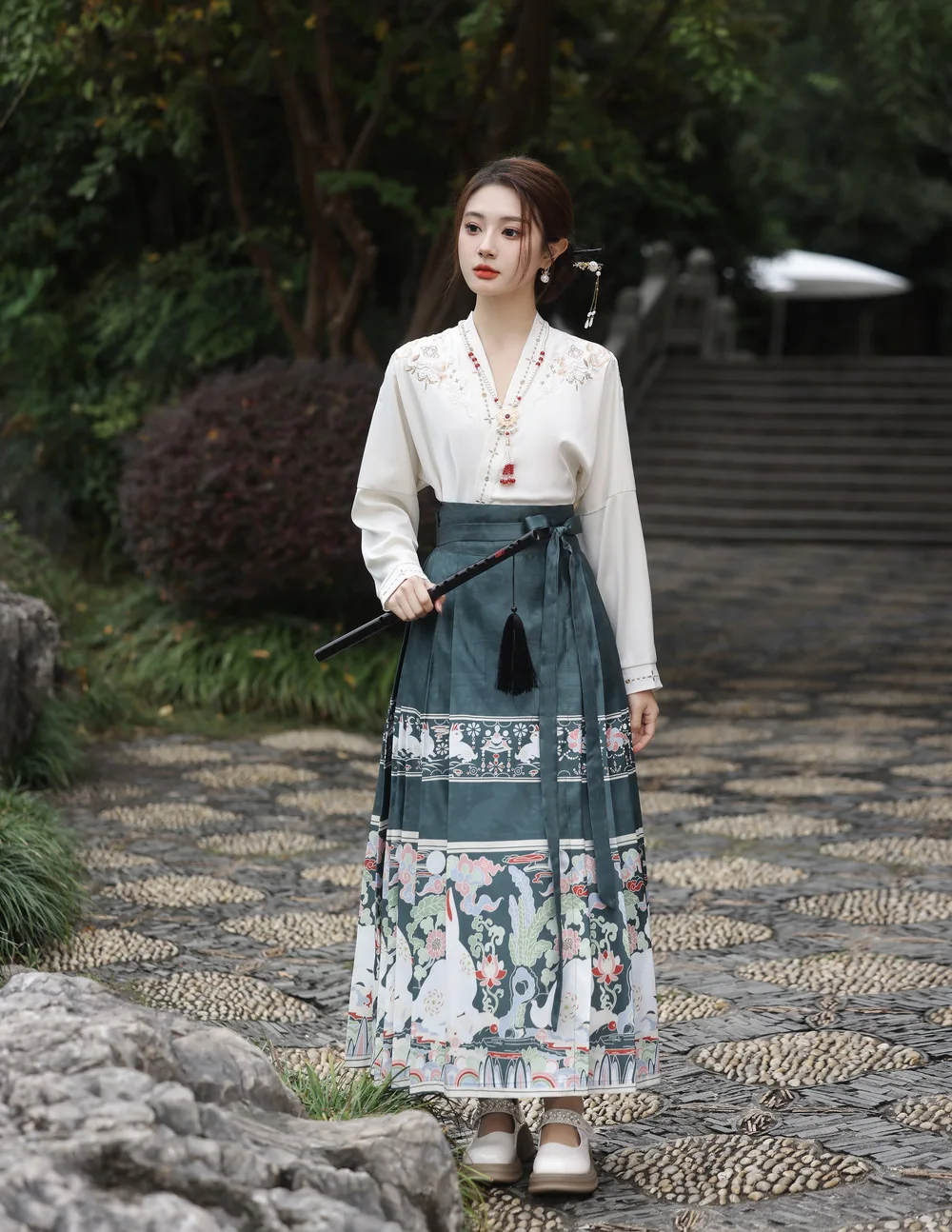 Hot Sale Elegant Long Dress Women Girls Ancient Chinese Traditional Hanfu Dress Horse Face Skirt For Women Stylish