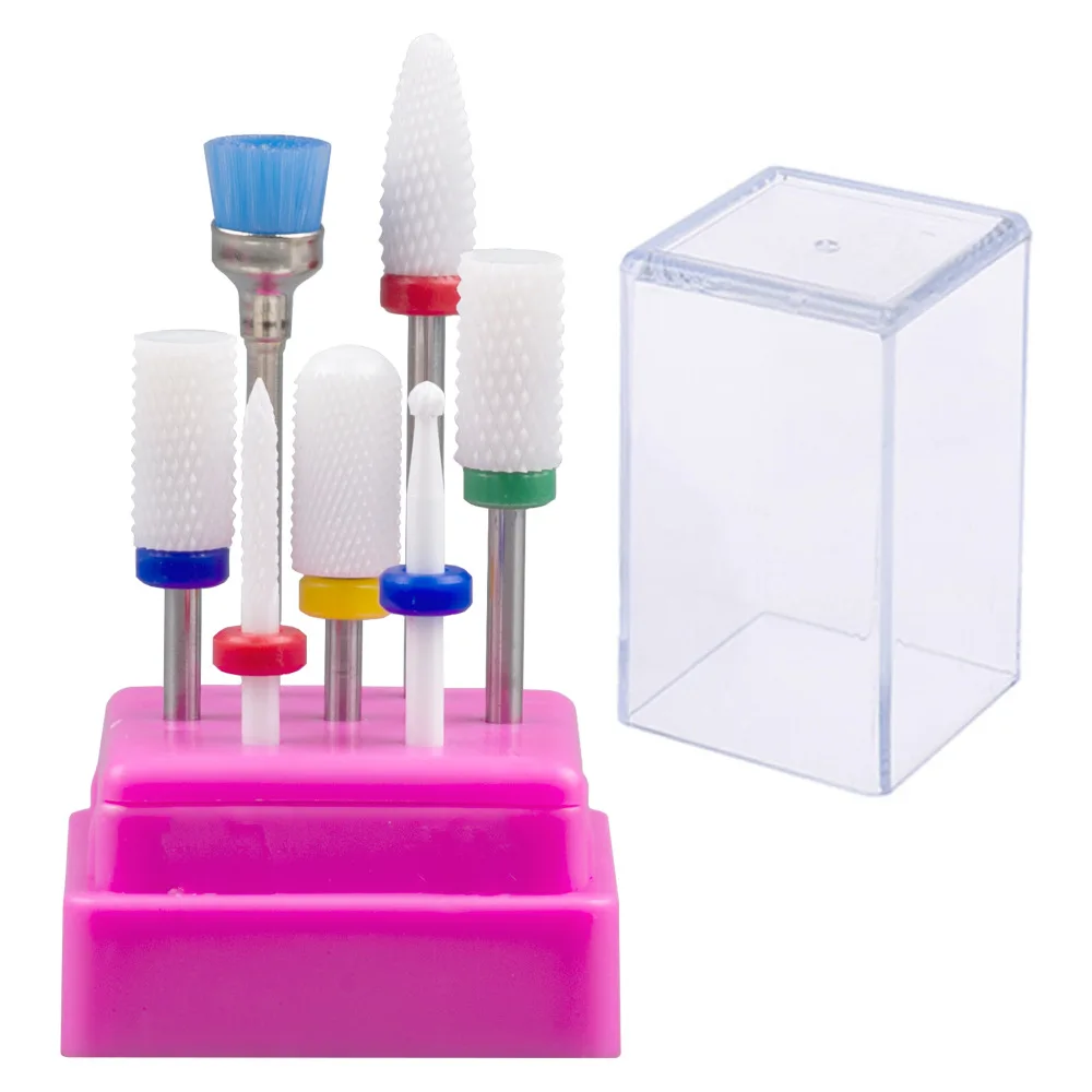 Горячая Распродажа, набор керамических насадок для ногтей