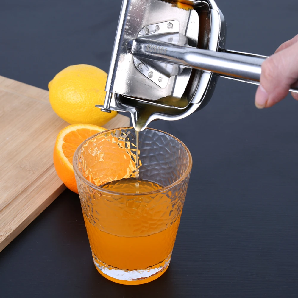 Real Stainless Steel Lemon Squeezer Citrus Juicer Hand Press Heavy Duty Manual Squeeze Juice Extractor Maker Orange Lime Grape