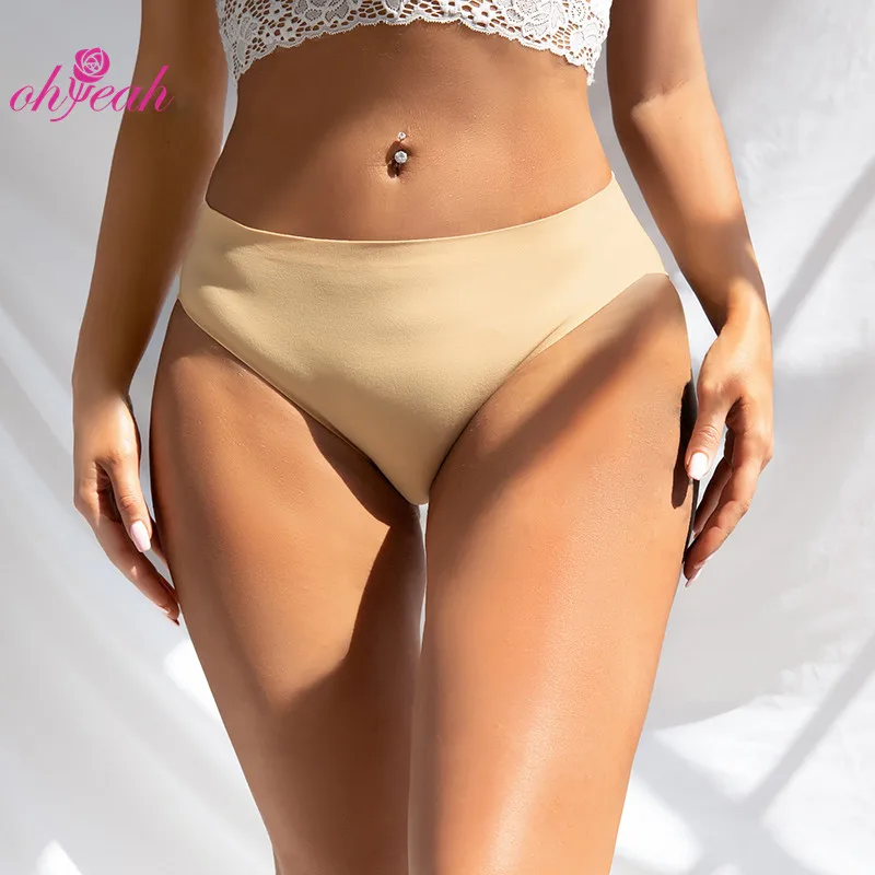 Cheap New Solid Color High Quality Low Waist Mature Thong Suppliers Plus Size Women Underwear Panties