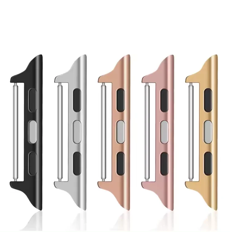 316L Stainless Steel Spring Bar Watch Band Adapter Clasp For iwatch 38 40 41 42 44 45 49 mm Strap Connector Accessories