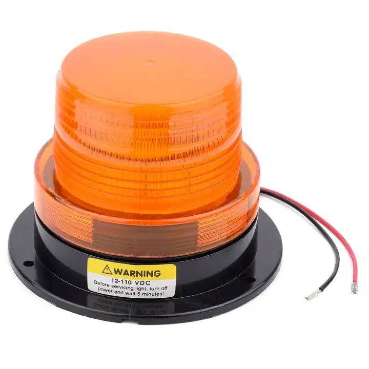 Huaxuan Magnetic 12V-80V DC Waterproof Amber LED Beacon Lights