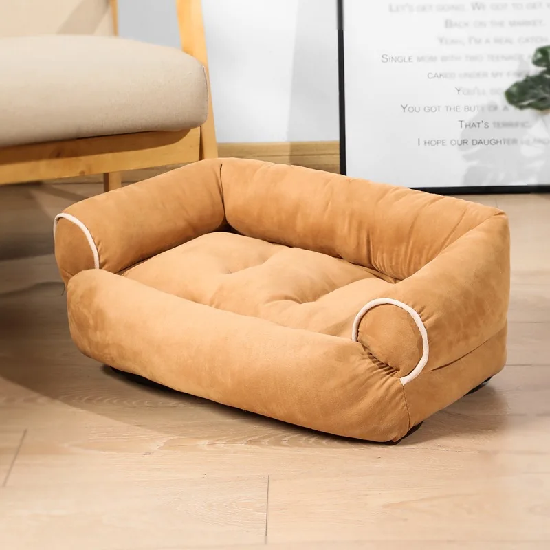 Luxury Chew Proof Soft Memory Foam Colorful Deep Sleep Calming Pet Dog Bed Sofa