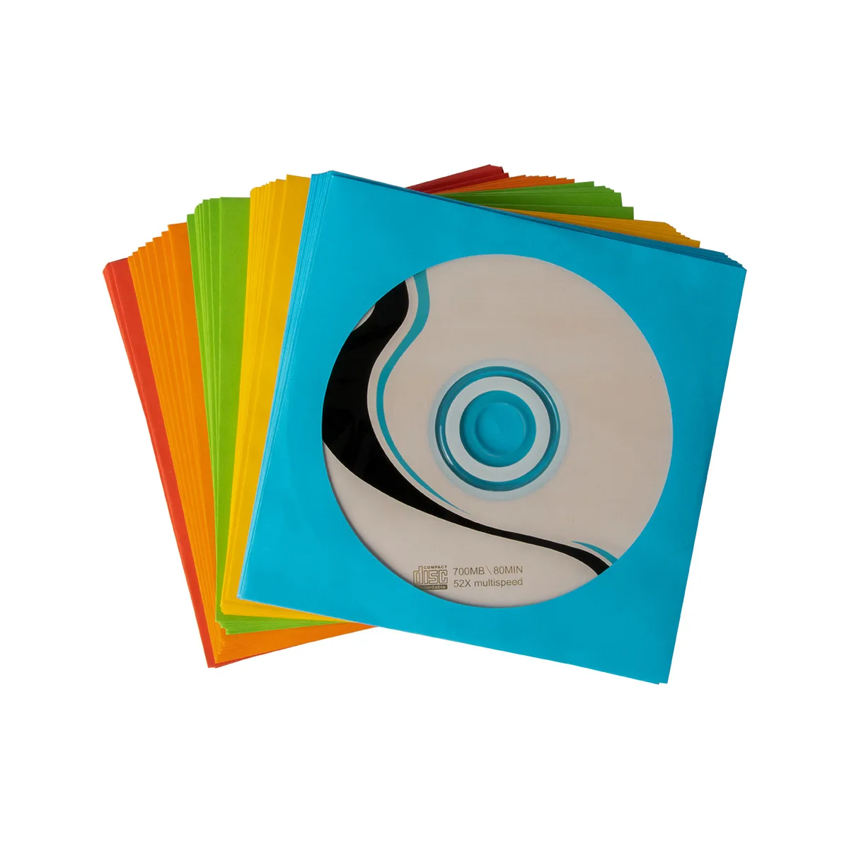 Держатель конверта бумажных рукавов CD DVD с окном и клапаном